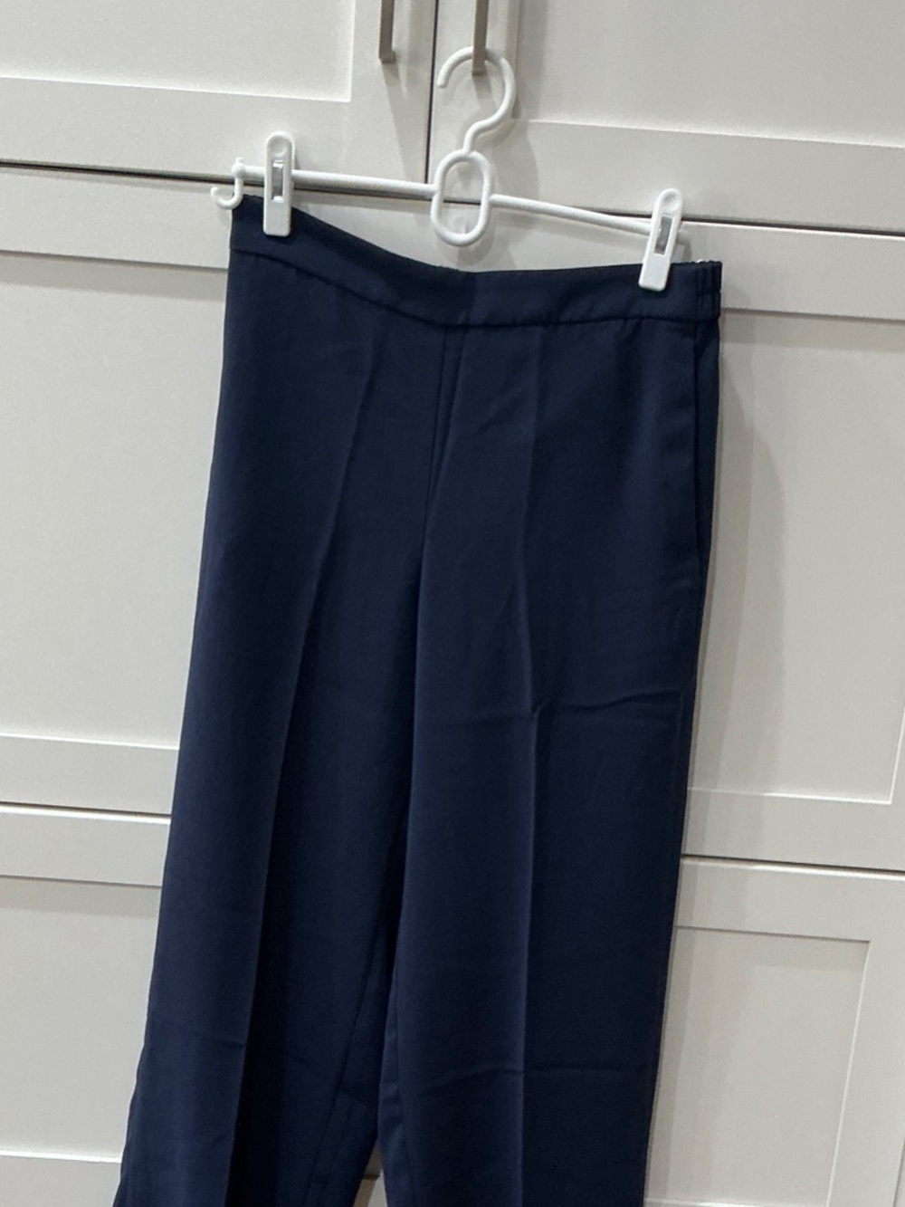 J. Crew Factory Navy Wide-Leg Pants